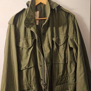 Army Surplus Soft Shell Military Field Jacket Olive‎ Men's Size XL
